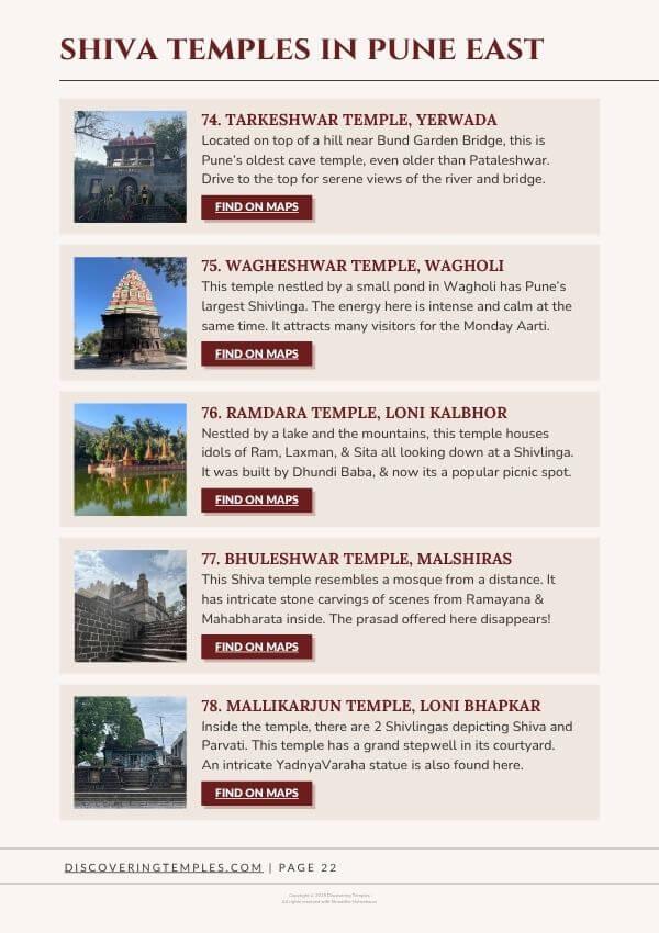 108 ancient shiva temples in pune list travel guide by Shraddha - shiv mandir in pune - mahadev temples in pune - temples in pune